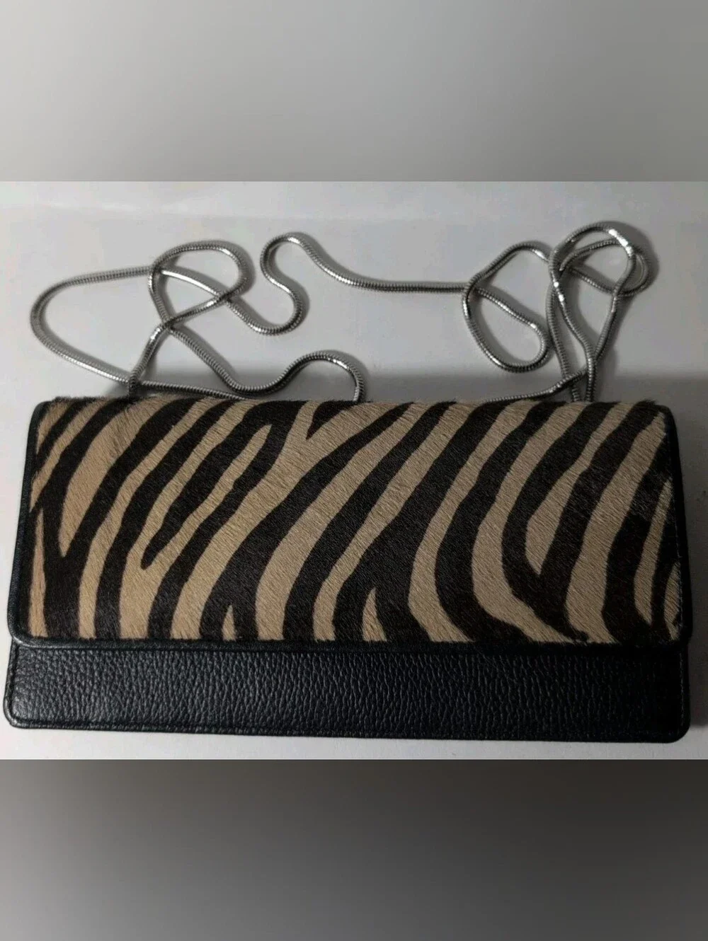 Vintage Tusk Genuine Leather Wallet Zebra Print - Never Used